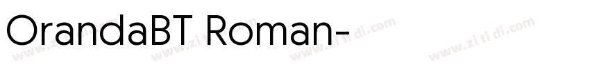 OrandaBT Roman字体转换 OrandaBT Roman字体转换